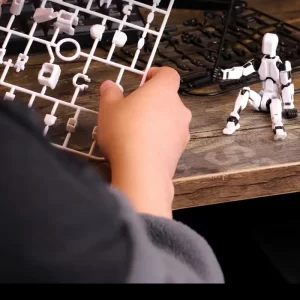 (Assembly Completed )T13 Action Figure 3D Printed Multi-Jointed Movable Titan 13 Lucky Dummy Robot Action Figure Gifts 3