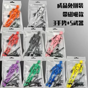 (Assembly Completed )T13 Action Figure 3D Printed Multi-Jointed Movable Titan 13 Lucky Dummy Robot Action Figure Gifts 1
