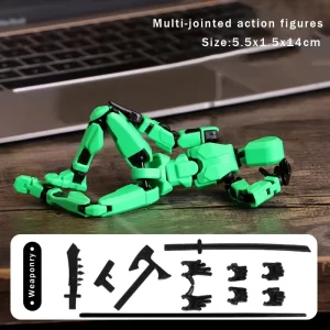 Titan 13 Action Figure 3D Printed Multi Joint Movable Doll Lucky Dummy 13 Robot Child Assembled Toys for Kids Stress Relief Toys 5